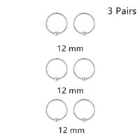 Hypoallergenic Sterling Silver Cartilage Dainty Thin Small Huggie Hoop Earring For Women