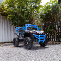 Children's electric car, remote controlled, rechargeable battery powered with 2 motors